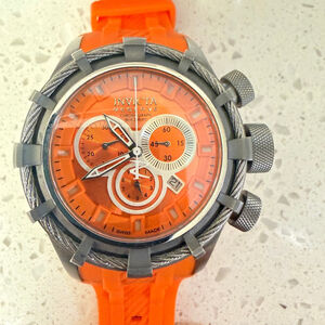 Invictae Reserve Bolt Sport Swiss Made Chronograph Orange Watch - B3